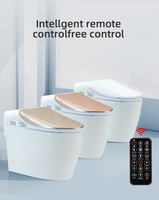 Articles sanitaires intelligents haut de gamme, toilettes intelligentes modernes en céramique et porcelaine avec capteur automatique