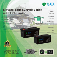 Nouvelle batterie LiFePO4 pour voiturette de golf 2026, pack de batteries lithium-ion 36V 48V 100Ah, kits de conversion pour voiturette de golf électrique 38.4V 51.2V
