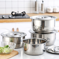 Yolecen Commercial Kitchen Bassin à huile en acier inoxydable avec couvercle Boîte d'assaisonnement en métal et pot de saindoux pour la soupe et l'assaisonnement de cuisson