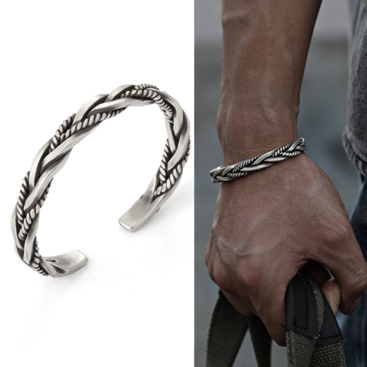 Bracciale Placcato In Oro Per Uomo Bracciali Da Polso Da Uomo Con Catena Di Grano A Tre Fili Larghi 12 Mm Con Chiusura Magnetica Acquista In Modo Economico - Spedizione Gratuita, Recensioni - Foto 2
