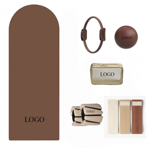 Set de Accesorios de Pilates: Mancuernas de Silicona, Pesas de Tobillo, Anillo de Pilates Marrón Chocolate, Kit de Pilates Power para Mujer - Product Image 3