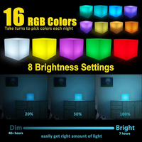 Boîte à lumière LED pour thérapie sensorielle, lumière apaisante, jouets pour l'autisme, table interactive à changement de couleur, stimulation visuelle pour les autistes