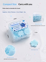 Feuilles de savon en papier bio en forme de pétale, se dissolvant instantanément dans l'eau, offrant un nettoyage en profondeur, savon floral en papier, tablettes de savon portables