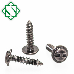 Arandela fija antirrobo Extremo superior Brida de color negro Phillips Pan Head Button Head Wafer Truss Head Tornillos - Product Image 4