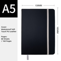 Vente flash - Agenda personnalisé A5/A6, écologique, couverture rigide de luxe, logo personnalisé, impression sérigraphique, carnet en cuir PU, bureau