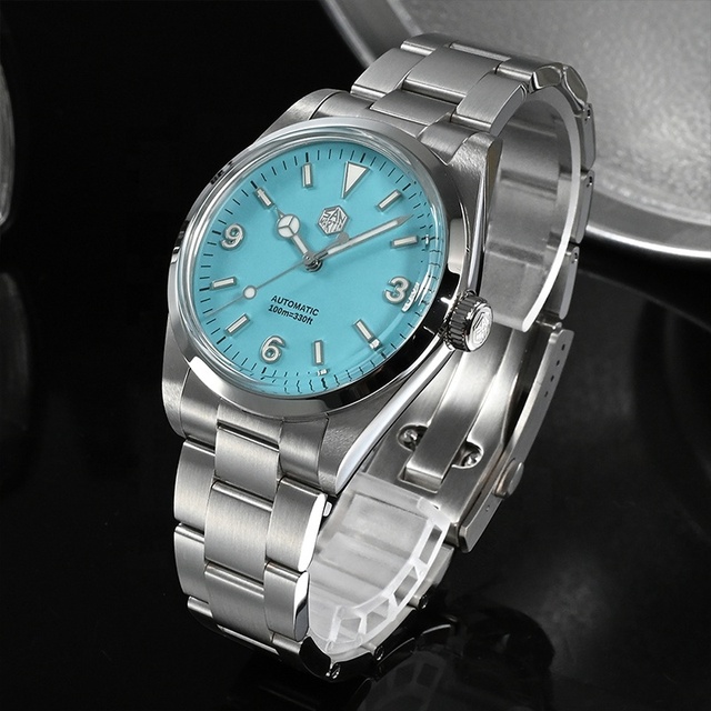 39mm Original Brand San Martin Classic Men Mechanical Watches Custom Logo SW200 Automatic Watch