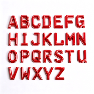 ตัวอักษรติดรถยนต์แบบมีกาวในตัว หลายสี แบบกำหนดเองได้ สำหรับตกแต่งตัวถังรถยนต์และป้ายทะเบียน - Product Image 1