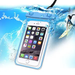 卸売フローティングPVC携帯電話防水バッグケース携帯電話ドライバッグ防水電話ポーチ水泳旅行用
