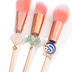 Pinceaux de maquillage en alliage Genshin Impact Game Gravestone, 7 pièces/ensemble, cadeau créatif pour festival et artisanat - Product Image 3