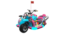 HUAQIN Moto de loisirs commerciale de 3e génération pour parents et enfants, améliorée, pour centre commercial et place publique