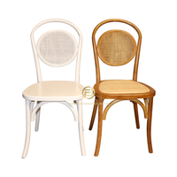 Kein stapelbarer moderner antiker Wiener Thonet-Stuhl Locust Wood Cafe Rattan sitz Bentwood-Stuhl im französischen Stil