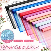 240 feuilles de papier d'emballage de fleurs pour bricolage 22.8x22.8 pouces emballage cadeau bouquet floral en plusieurs couleurs pour fleuriste artistes
