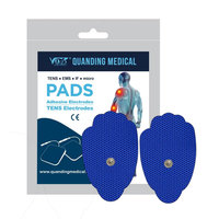 Petit appareil TENS Palm Unit avec électrodes à clipser 3,5 mm, machine de thérapie numérique, masseur, électrodes TENS pour la physiothérapie, dispositif médical