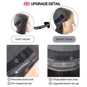 Vente en gros pré-<span class=keywords><strong>coupe</strong></span> 9x6 dentelle birman bouclés sans colle perruque avec rideau frange perruque de <span class=keywords><strong>cheveux</strong></span> humains pour les femmes noires - Product Image 6