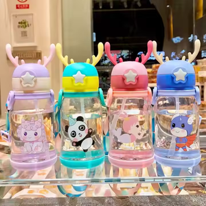 Children Cute Large Capacity 600ml <strong>Antlers</strong> Leakproof Bpa Free Sports Water Cup Kids School Water Bottle - Product Image 6