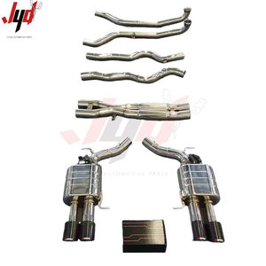 Échappement JYD <span class=keywords><strong>E60</strong></span> M5 pour <span class=keywords><strong>BMW</strong></span> M5 <span class=keywords><strong>E60</strong></span> E61 5.0L <span class=keywords><strong>V10</strong></span> Big Single Midpipe Valvetronic Silencieux Valved Catback avec embouts d'échappement - Product Image 1