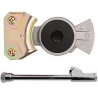 Tuyau d'air manuel universel 3/8 "x 50 pieds avec mandrin à Air droit à double pied avec jauge numérique 200psi pour le travail de gonflage des pneus de camion