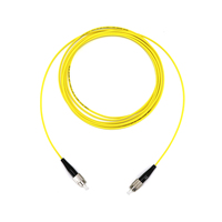 Cordon de brassage fibre optique FC UPC vers FC UPC, monomode simplex, LSZH PVC, pour communication réseau FTTH en intérieur