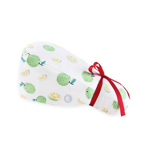 Unisex Breathable Sweatband Cute Printed Dental Scrub Caps Working Cap <b>Tie</b> <b>Back</b> Cute Multicoloured Breathable for Daily Wear - Product Image 2