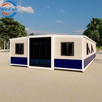 Maison préfabriquée modulaire WinFair à installation rapide, Paraguay, extensible avec salle de bain, pour logement temporaire / abri