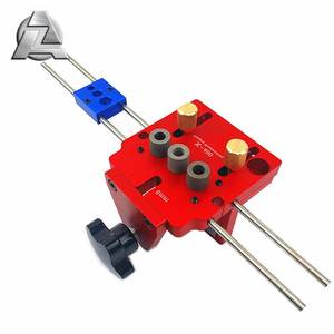 ZJD-BT037 Wood Doweling <strong>Jig</strong> Hole <strong>Drilling</strong> Guide Woodworking Positioner Locator Tool <strong>Drilling</strong> <strong>Jig</strong>, Improved Version - Product Image 1