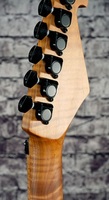 Guitarra Eléctrica de Acero con Cuerpo de Aliso Sólido, Mástil de Arce Flameado Tostado, Trémolo con Bloqueo Floyd Rose y Acabado VS200