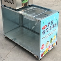 Machine à glace coréenne multifonctionnelle Bingsu, machine à glace en flocons autonettoyante, 220V, usage commercial, 750W, chariot pliable