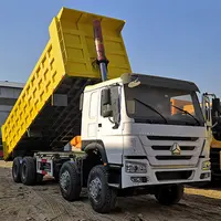 저렴한 가격 사용 Howo 8x4 28 CBM 용량 12 휠러 덤프 트럭 사용 sinotruk howo 8x4 덤프 트럭