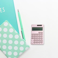 8 chiffres grand écran LCD batterie solaire calculatrice scientifique sensible en plastique Mini Portable calculatrice à main bureau scolaire