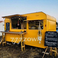 Chariot alimentaire mobile à conception légère, fourni directement par l'usine, idéal pour la vente en trottoir et en rue