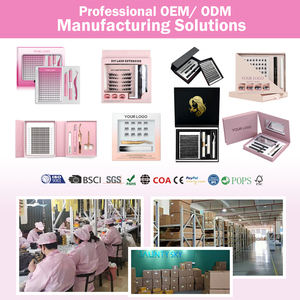 Kit de Pestañas Postizas DIY a Precio de Fábrica, Pestañas en Racimo de Banda Ancha con Curvatura C y <span class=keywords><strong>D</strong></span>, Segmentos Personalizados, Kit de Extensión de Pestañas Pre-Cortadas - Product Image 6