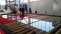 Four de trempage de verre plat à convection forcée, série FC-QPG, système de contrôle Siemens PLC, certifié CE, en acier inoxydable