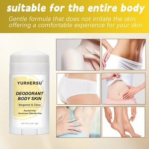 YURHERSU Déodorant Personnalisé Format Voyage 75g Parfum Naturel <span class=keywords><strong>Bio</strong></span> Longue Durée Anti-transpirant Crème Baume Stick pour <span class=keywords><strong>Aisselles</strong></span> - Product Image 5