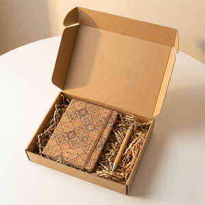 Cuaderno <span class=keywords><strong>A5</strong></span> de Corcho Natural, Diario con Textura Artística Sostenible, Estilo Étnico, Regalo Corporativo, <span class=keywords><strong>Libreta</strong></span> Ecológica con Diseño de Madera - Product Image 6
