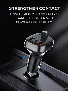 Chargeur de voiture rapide triple USB LDNIO C704Q, vente en gros, émetteur FM portable, chargeur rapide PD/QC 4.0+/AUTO-ID, total 36 <span class=keywords><strong>W</strong></span> - Product Image 3