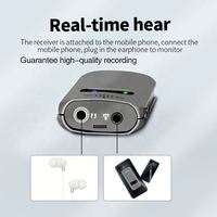 Microphone sans fil Lavalier XTUGA DKS-W4 pour smartphones et appareils photo reflex numériques - Portable, léger, 30 canaux, portée jusqu'à 50 m
