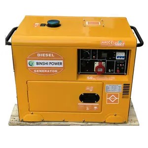 5kw generatore Diesel cena elettrica silenzioso filo di rame trifase con generatore Diesel ATS CE ISO9001