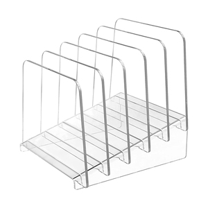 Incline pemegang File Organizer 5 bagian penyortir dokumen akrilik rak File vertikal dudukan File - Product Image 1