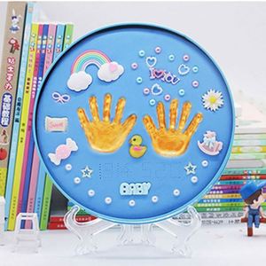 2025 Trending Creative Toys Baby Hand Foot Print DIY <b>Putty</b> Slime Kit Newborn Frame Hot Sale Baby Handprint Footprint Clay Colors - Product Image 2