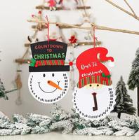 Calendrier de l'Avent en tissu non tissé à suspendre, décoration artisanale pour la maison, cadeau promotionnel, calendrier de l'Avent de Noël avec bonhomme de neige