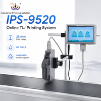 Mesin Cetak Kode Tanggal Industri IPS-9520 HP TIJ 2.5 25.4mm Resolusi Tinggi Dual Head Inkjet