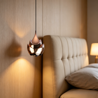 Lustre LED JACKSUN en fer et acrylique, 8W, 4000K, blanc chaud, pour chambre à coucher, salon, salle à manger, éclairage de chevet