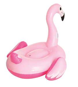 PVC Inflatable hồng Flamingo phao flooy với hai tay cầm hai kích cỡ cho hồ bơi mùa hè bên vui vẻ - Product Image 3
