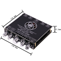 Module d'amplificateur de puissance Bluetooth 2.1 canaux XY-S350H TPA3251 avec subwoofer haut et bas 220W*2 + 350W