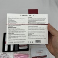 Корейский набор для лифтинга ресниц Camellia Lift Big Kit с 18% цистеамина, мягкая завивка, держится до 90 дней, для густых и матовых волос