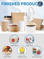 Clay Coated Recyclable Kraftliner Paper 135gsm 140gsm 170gsm White for Food Packaging Bread Cupcake Boxes Offset Printing