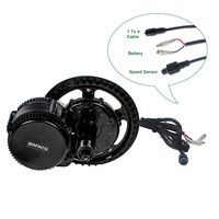 Bafang — kit de motorisation de vélo électrique 48v, 1000w, modèle BBSHD, BBS03, moteur 8fun à entraînement central dans le pédalier, avec batterie
