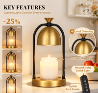 Lampe chauffe-bougie avec minuterie et variateur d'intensité - Cadeaux d'anniversaire pour femmes, décoration de chambre, Noël