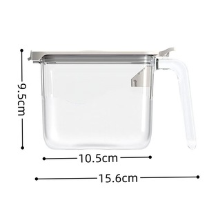Juego de caja de condimentos Combinación para el hogar Caja de almacenamiento de cocina Frascos Botellas de condimentos Glutamato monosódico Salero Condimento de especias - Product Image 4