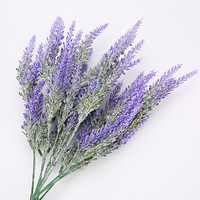 Tanaman Hijau Buatan, Pot Bunga Lavender, Rangkaian Taman, Bunga Palsu Dekoratif, Tangkai Gandum, Lanskap Plastik